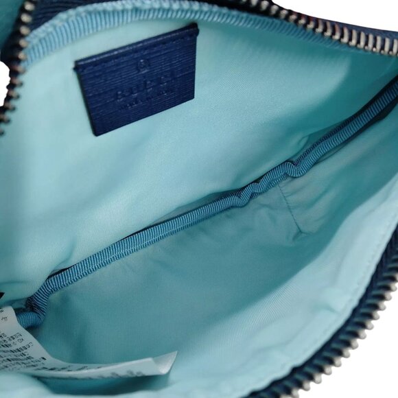 316510BH (X6) Gucci Waist Bag Blue PVC - Picture 6 of 9